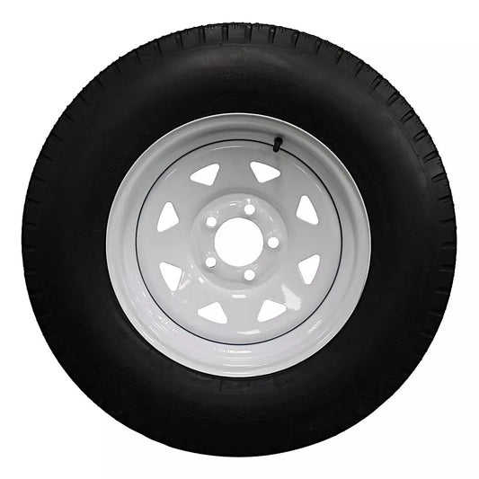 (Set of 4) Antego Tire and Wheel 225/75D15 Trailer Tire – Reinforced 8-Ply-Ply Design, 15.0-Inch Rim – Built for Long-Distance Hauling & Stability | A15604500116208ST22575D15-B4