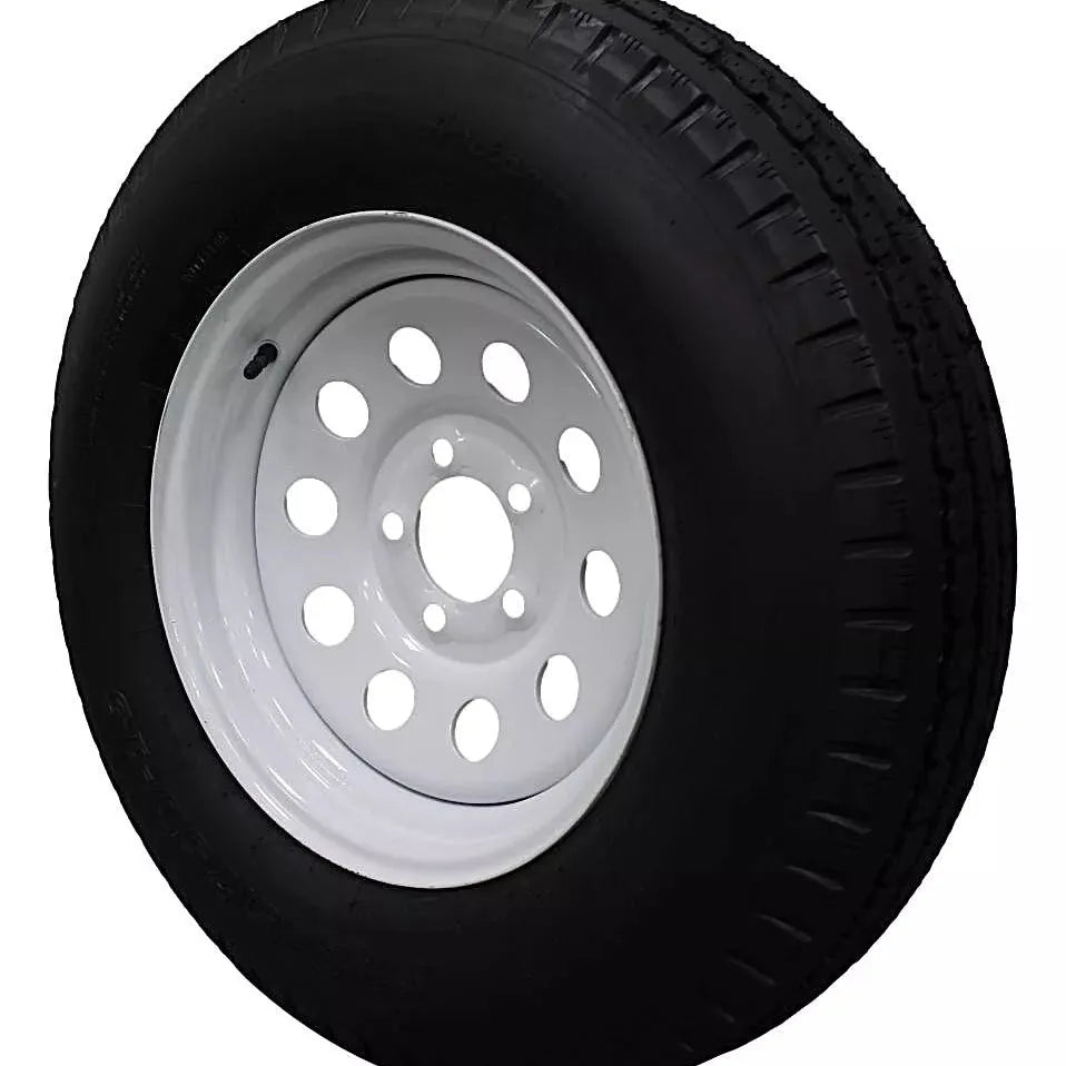 (Single Assembly) Antego Tire and Wheel 225/75D15 Highway Terrain Trailer Tire & Wheel – 15.0-Inch Pre-Mounted Rim, 8-Ply-Ply Build, Perfect for Utility & Cargo Use | A15604510116208ST22575D15