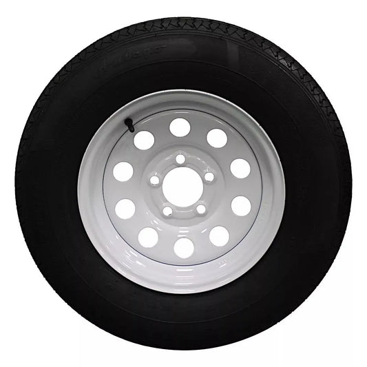 (Set of 4) Antego Tire and Wheel  205/75R14 Highway Terrain Assembly – Optimized for High Load Performance, 14.0-Inch Rim, Load 105.0, Speed M | A140554010116108ST20575R14-B4