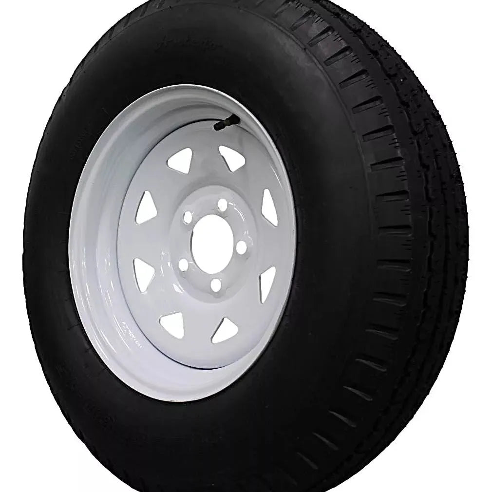 (Set of 4) Antego Tire and Wheel 225/75D15 Trailer Tire – Reinforced 8-Ply-Ply Design, 15.0-Inch Rim – Built for Long-Distance Hauling & Stability | A15604500116208ST22575D15-B4