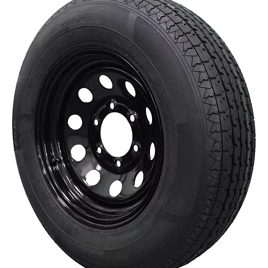 (Single Assembly) Antego Tire and Wheel 205/75R15 Trailer Tire – Reinforced 8-Ply-Ply Design, 15.0-Inch Rim – Built for Long-Distance Hauling & Stability | A15604520096108ST20575R15